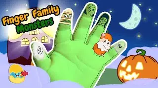 🎃 Halloween Finger Family Song 👻 | Spooky Nursery Rhymes for Kids