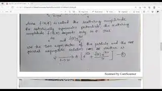 Scattering amplitude : Relation between Scattering amplitude & differential scattering cross section