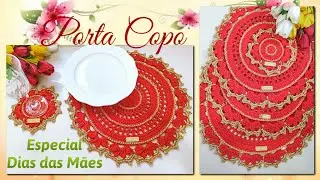❤️ Porta Copo Encanto de Mãe❤️Em Crochê. Por Vanessa Marcondes.