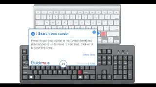 Gmail Keyboard shortcut: / Search Box Cursor
