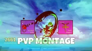 Acidum rifle + Dark Dagger PVP/Bounty hunting MONTAGE | Blox Fruits