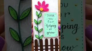 Flower Garden Card #shorts #short #reels #teacher #craft #cardmaking #youtubeshorts #trending #diy