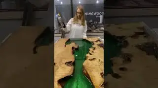 Epoxy resin. Resin wood. Делаем красивые столы. #дизайнинтерьера #москва #эпоксиднаясмола #epoxy