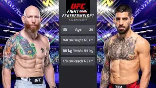 Josh Emmett vs Ilia Topuria Full Fight - UFC Fight Of The Night