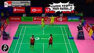 Sombong di Awal, Ganda Terbaik China Ini Dikejutkan Dengan Permainan Ngotot Kevin Marcus
