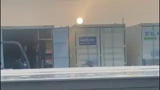 The Sun and the Moon outside together during daytime!