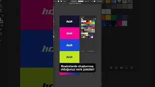 Illustratorde Renk Platlerini Kaydetmek🔥 #adobeillustrator