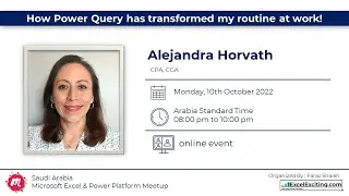 How Power Query has transformed my routine at work! with Alejandra Horvath