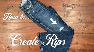 Denim DIY: How to Create Rips