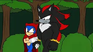 Werehog Fluff 💙Sonadow ❤️Sonic x Shadow ♡ Red Riding Hood AU