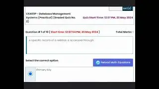 CS403P(Graded) Quiz 2 Solution || Database Management System Practical || Spring 2024 || VU Zone