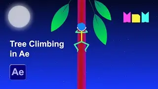 Tree climbing character Animation in After Effects | After Effects Tutorial