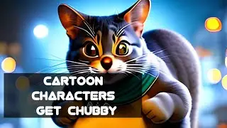 Cartoon Characters Get Chubby: An Animated Evolution#video #mickeymouse