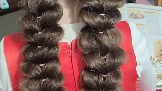 Супер объемный косы без плетения 😍