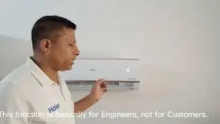 Haier Inverter AC function of Emergency button.