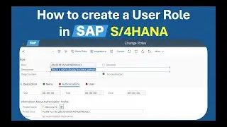 User Role Creation in SAP S/4HANA