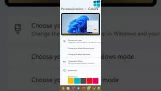 Enable Windows 11 Dark Mode 