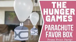 Make This Cool Hunger Games Parachute Favor Box for Your Hunger Games Party - Full Tutorial Video