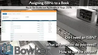Using Bowker to Assign ISBNs
