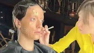 SFX makeup goldfish. Пластический грим «Золотая рыбка»