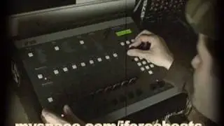 J.FORCE bangin' a beat on the classic EMU SP 1200 sampler
