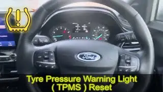 2023 FORD PUMA tyre pressure warning reset