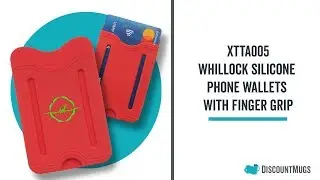 Printed Whillock Silicone Phone Wallets with Finger Grip