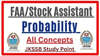 Probability || FAA Maths || Stock Assistant || Forester || All Concepts ||