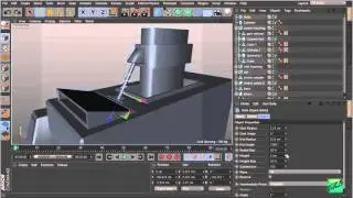 Cinema 4D modeling Machine Gun Turret P9