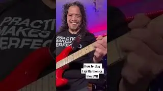 How to Tap Harmonics like Eddie Van Halen Guitar Lesson 