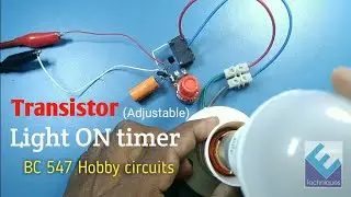 Timer circuit for light.( simple light ON  time delay circuit)