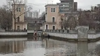 Москва. Река Яуза. Яузский шлюз. Утки Огарь. Часть 4.