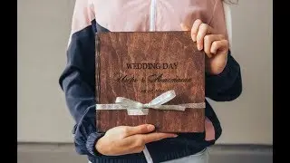 Обзор фотокниги с деревянной обложкой 25х25 Review photobook with a wooden cover