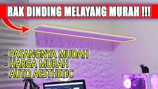 Rak Dinding Melayang Murah Tinggal Tempel | Dekor Kamar Aesthetic