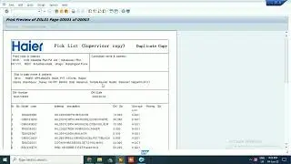 # How to Print DN Or Delivery Note Or Pick List Print in SAP ( T Code - ZP_DN )#.mp4