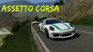 Porsche 911 R VS Ferrari 458 Italia - Assetto Corsa Cruise Gameplay ! [ Wheel Cam ]