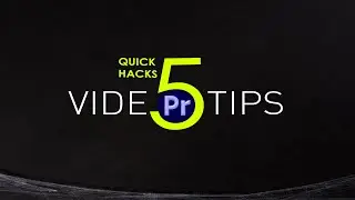 Top 5 Premiere Pro Tips & Tricks 2025 | Edit Like a Pro