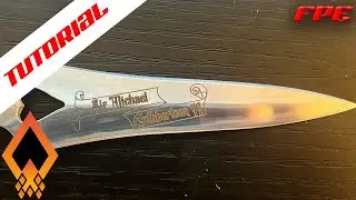 Heart Dagger Engraving Tutorial - 60W MOPA Fiber Laser