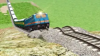 TRAINS VS GIANT SPEEDBUMPS & HILL CLIMB | Bumpy Track - Train Simulator 