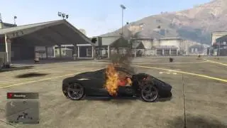 Grand Theft Auto V director mode fun stunt scene