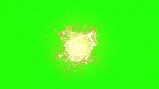 4K Green Screen Free - PARTICLE SUN Throwing Off Dots and Points