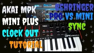 Akai MPK mini plus Clock Out To Behringer Pro VS MINI Sync Tutorial