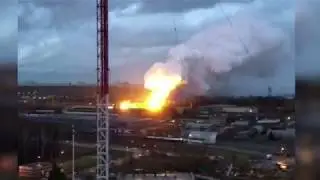 Пожар Балашиха. Возгорание произошло на территории ОАО «Балашихинский литейно-механический завод"