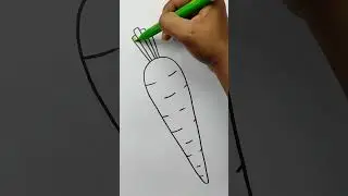 Easy Carrot drawing 