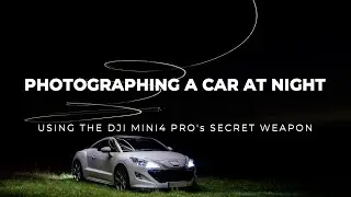 Photographing cars at night using a drone