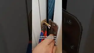 How to repair a hinge with loose screws 