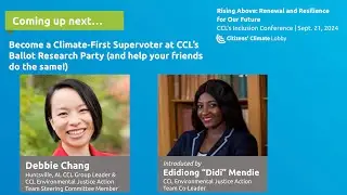 #CCL2024 Inclusion Conference: Become a Climate-First Supervoter at CCL’s Ballot Research Party