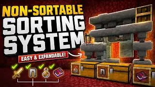 How to Sort NON-STACKABLE Items in Minecraft 1.21!