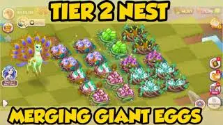 Merge Magic Tier 2 Nest | Merging Giant Eggs | 20 Tier  Nest