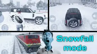 New snow fall mode in indian bike driving 3D game | Snow ❄️ | ibd 3d new update 